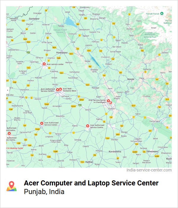 Acer Computer and Laptop Service Center Near Me, Punjab, India