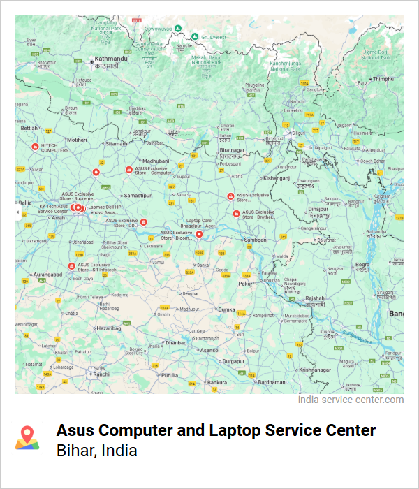 Asus Computer and Laptop Service Center Near Me, Bihar, India