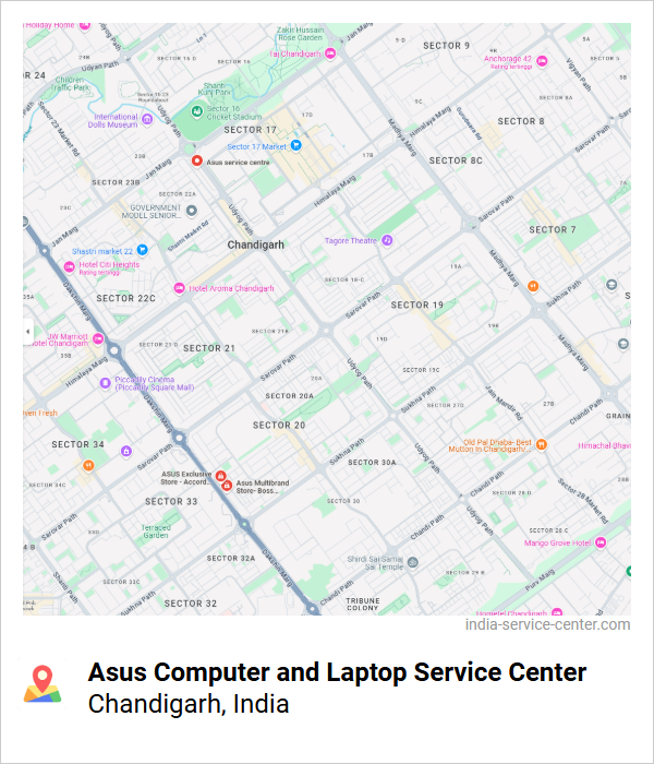 Asus Computer and Laptop Service Center Near Me, Chandigarh, India