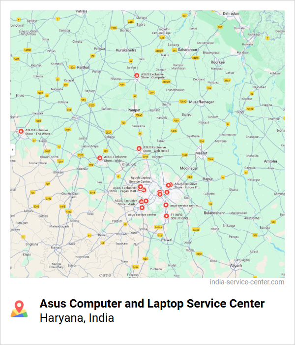 Asus Computer and Laptop Service Center Near Me, Haryana, India
