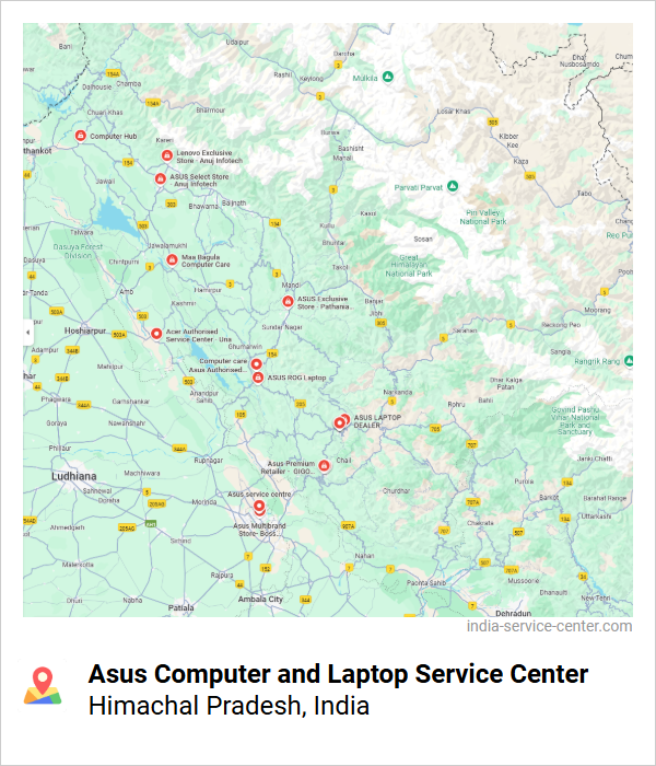 Asus Computer and Laptop Service Center Near Me, Himachal Pradesh, India