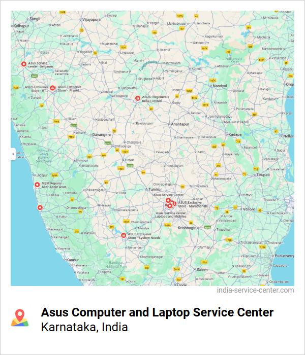 Asus Computer and Laptop Service Center Near Me, Karnataka, India