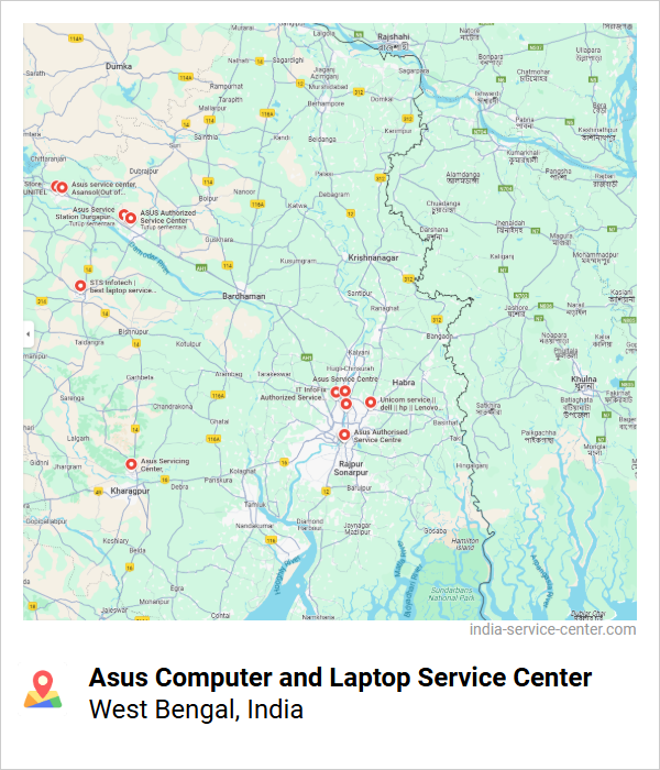 Asus Computer and Laptop Service Center Near Me, West Bengal, India