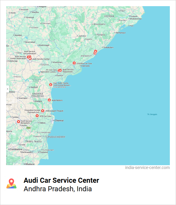 Audi Car Service Center Near Me, Andhra Pradesh, India
