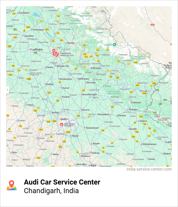 Audi Car Service Center Near Me, Chandigarh, India