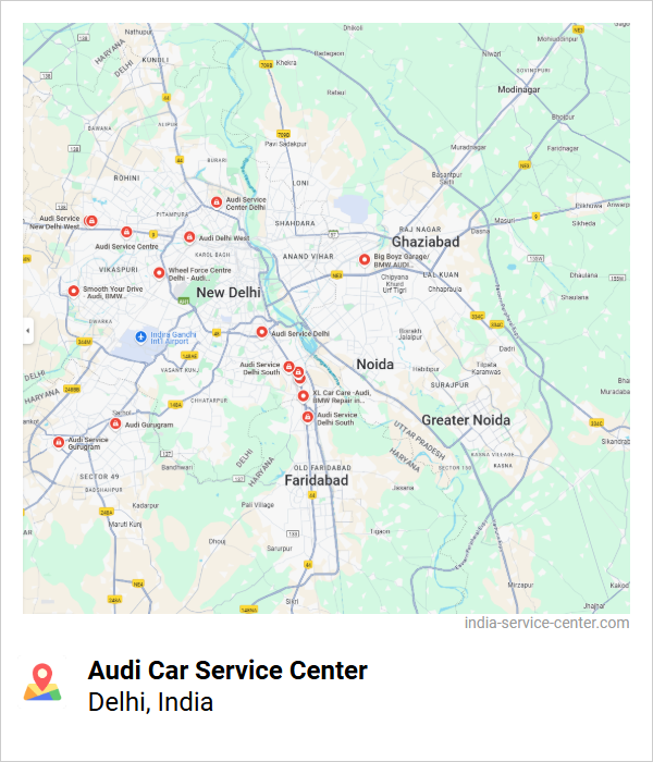 Audi Car Service Center Near Me, Delhi, India