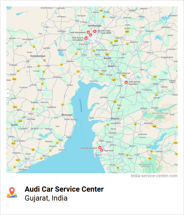 Audi Car Service Center Near Me, Gujarat, India