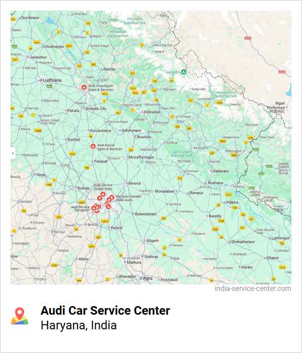 Audi Car Service Center Near Me, Haryana, India