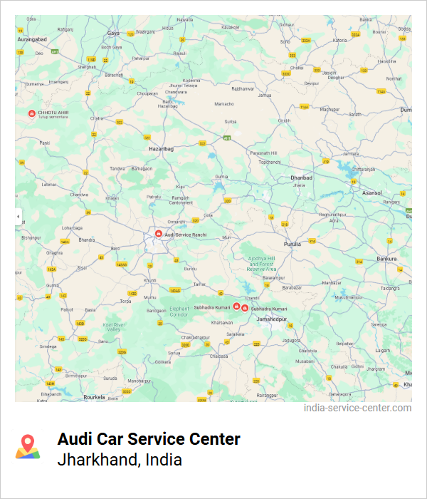 Audi Car Service Center Near Me, Jharkhand, India