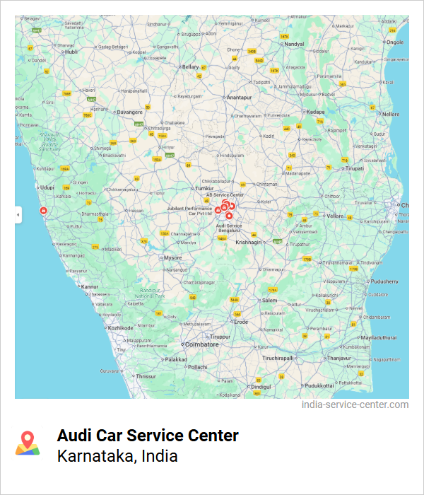 Audi Car Service Center Near Me, Karnataka, India
