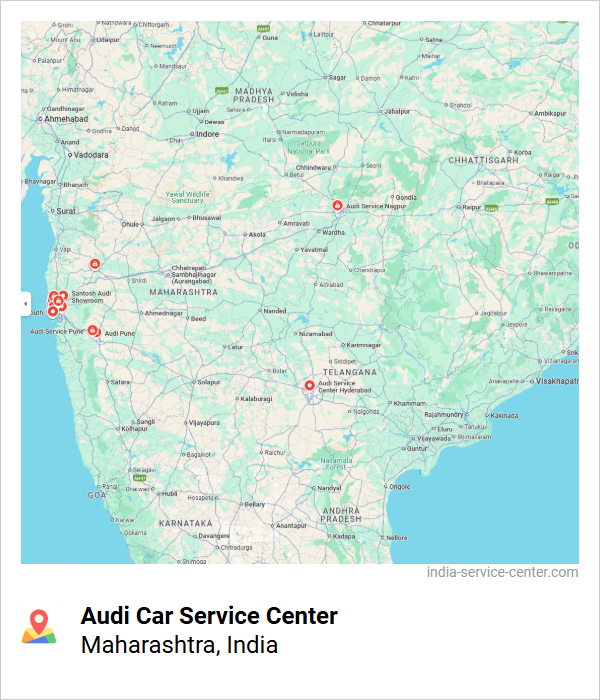 Audi Car Service Center Near Me, Maharashtra, India