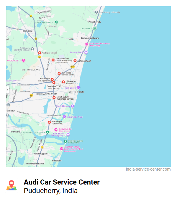 Audi Car Service Center Near Me, Puducherry, India