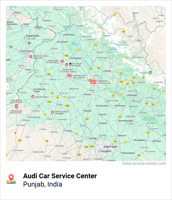 Audi Car Service Center Near Me, Punjab, India