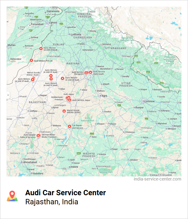 Audi Car Service Center Near Me, Rajasthan, India
