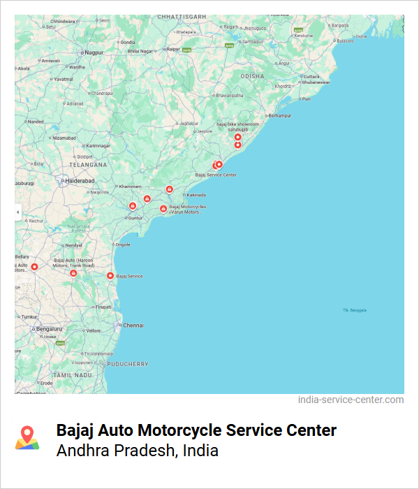 Bajaj Auto Motorcycle Service Center Near Me, Andhra Pradesh, India