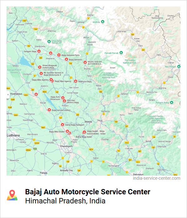 Bajaj Auto Motorcycle Service Center Near Me, Himachal Pradesh, India
