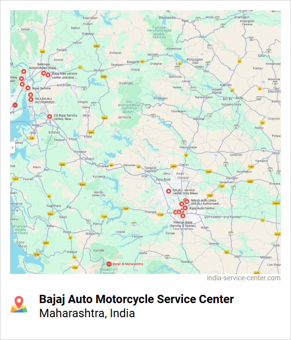 Bajaj Auto Motorcycle Service Center Near Me, Maharashtra, India