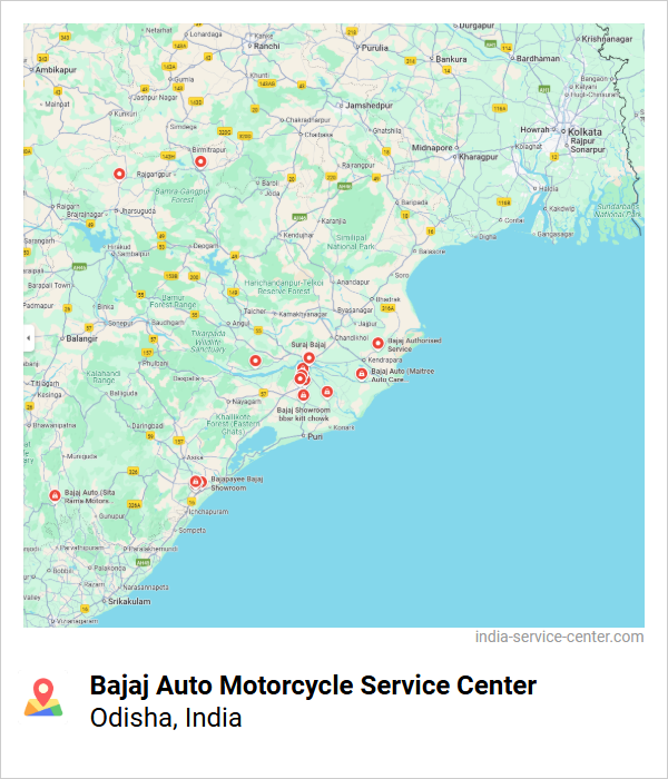 Bajaj Auto Motorcycle Service Center Near Me, Odisha, India