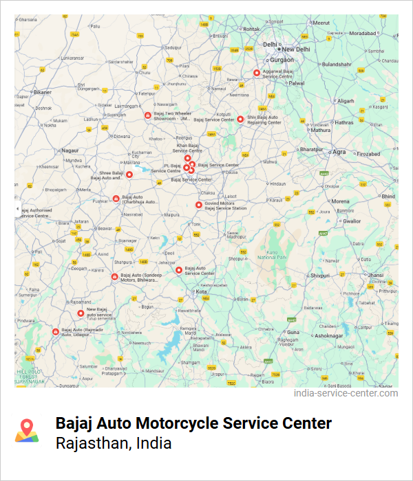 Bajaj Auto Motorcycle Service Center Near Me, Rajasthan, India