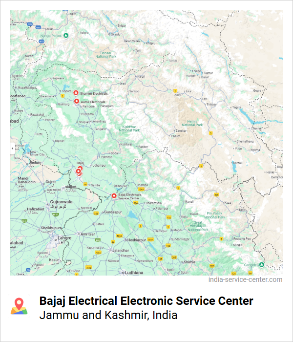 Bajaj Electrical Electronic Service Center Near Me, Jammu and Kashmir, India