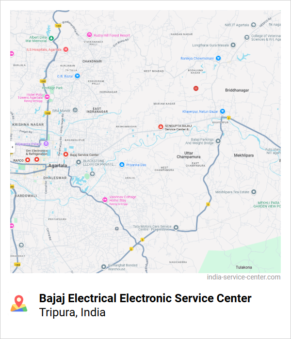 Bajaj Electrical Electronic Service Center Near Me, Tripura, India