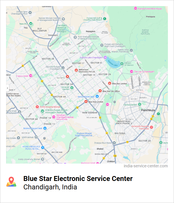 Blue Star Electronic Service Center Near Me, Chandigarh, India