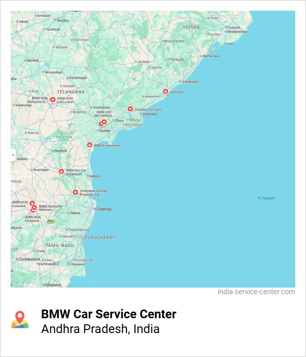 BMW Car Service Center Near Me, Andhra Pradesh, India
