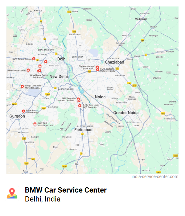 BMW Car Service Center Near Me, Delhi, India