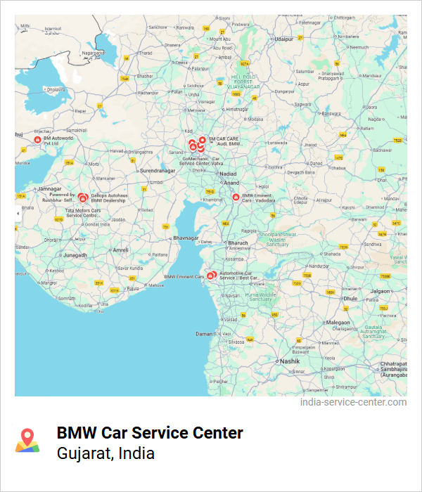 BMW Car Service Center Near Me, Gujarat, India