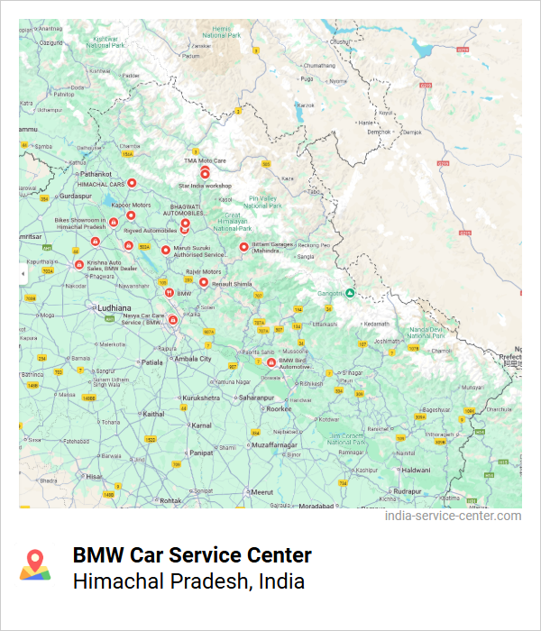 BMW Car Service Center Near Me, Himachal Pradesh, India