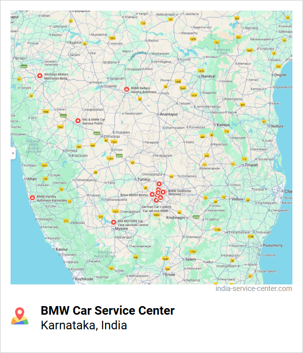 BMW Car Service Center Near Me, Karnataka, India