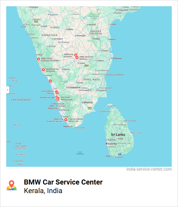 BMW Car Service Center Near Me, Kerala, India