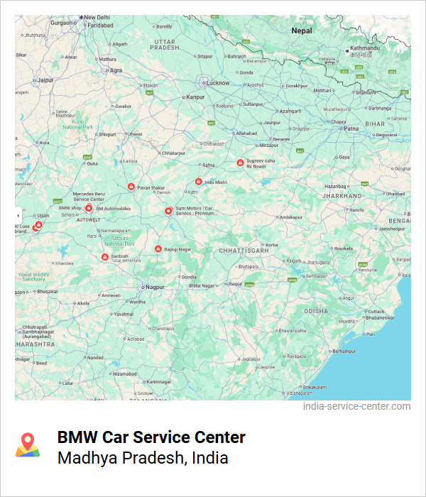 BMW Car Service Center Near Me, Madhya Pradesh, India