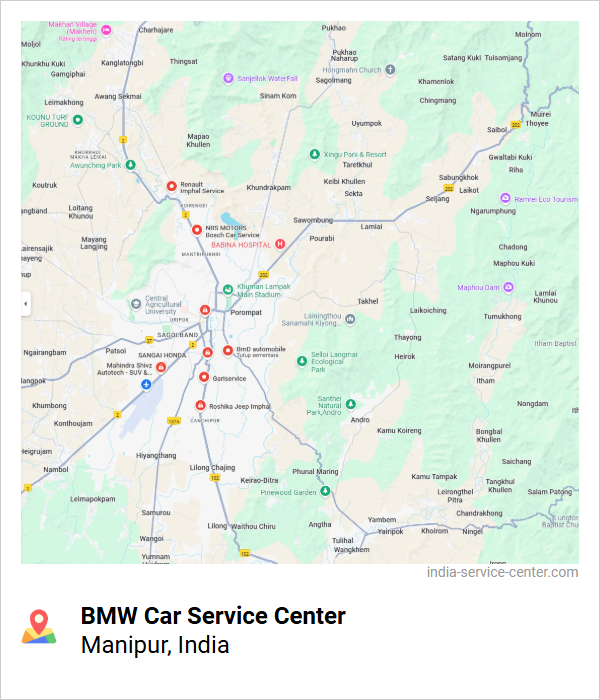 BMW Car Service Center Near Me, Manipur, India