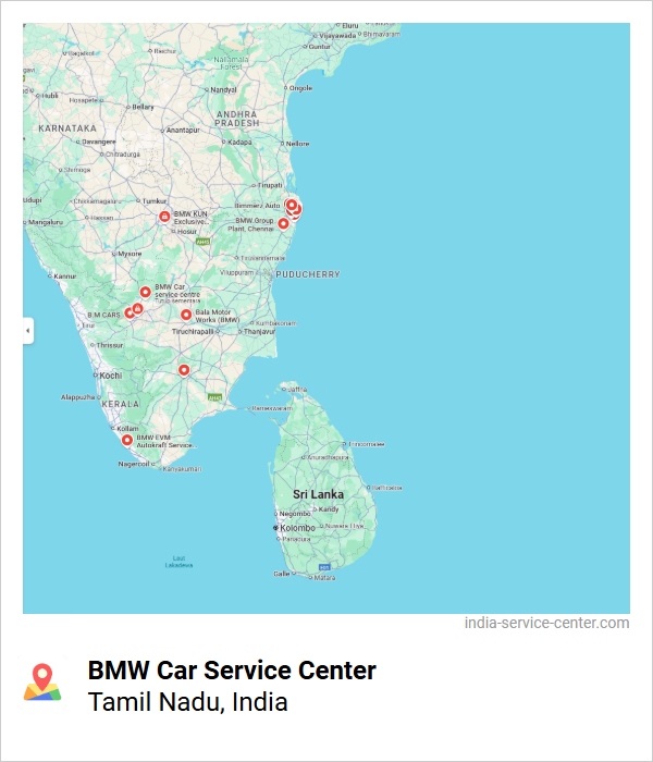 BMW Car Service Center Near Me, Tamil Nadu, India