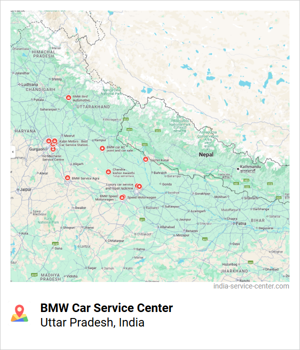 BMW Car Service Center Near Me, Uttar Pradesh, India