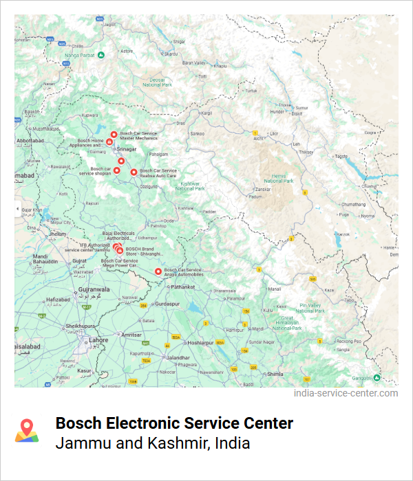 Bosch Electronic Service Center Near Me, Jammu and Kashmir, India