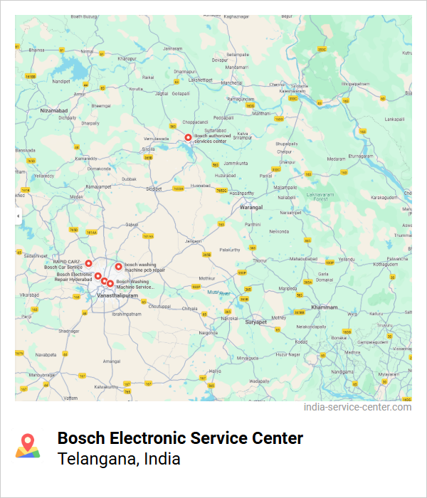 Bosch Electronic Service Center Near Me, Telangana, India