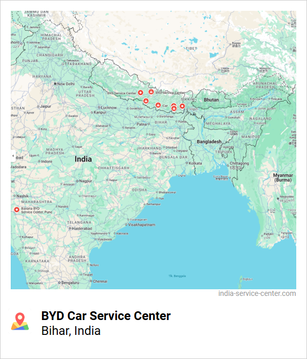 BYD Car Service Center Near Me, Bihar, India