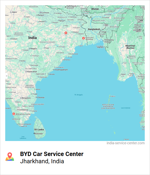 BYD Car Service Center Near Me, Jharkhand, India