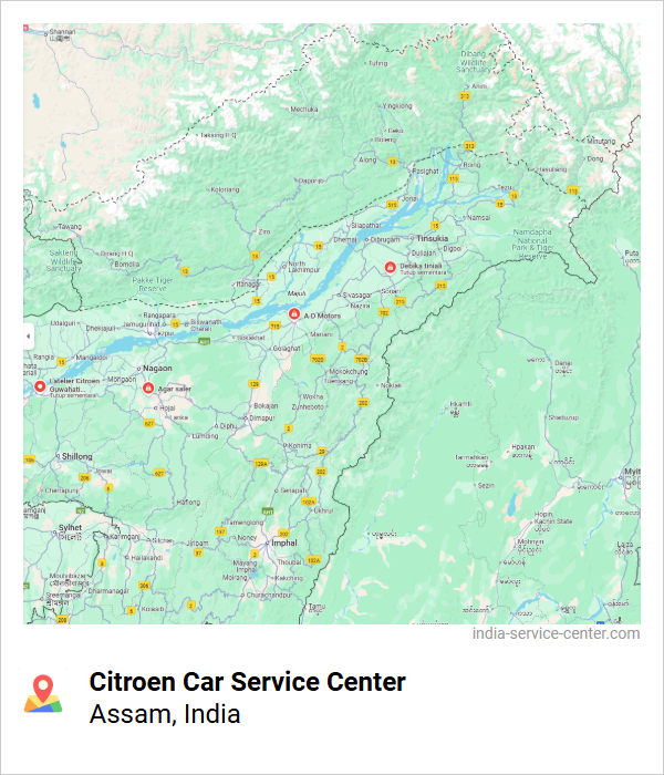 Citroen Car Service Center Near Me, Assam, India