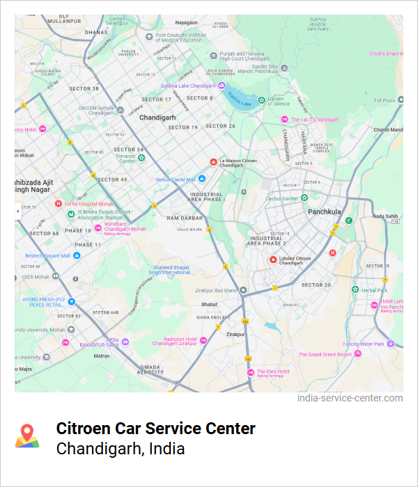 Citroen Car Service Center Near Me, Chandigarh, India