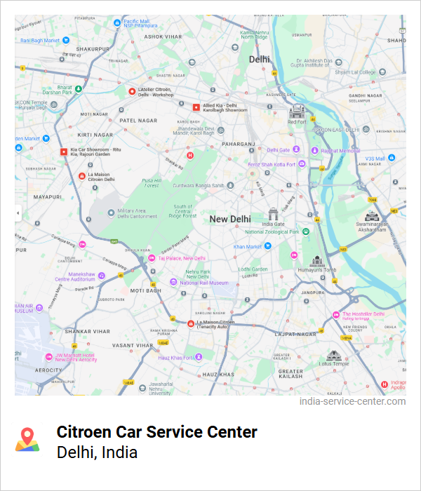Citroen Car Service Center Near Me, Delhi, India