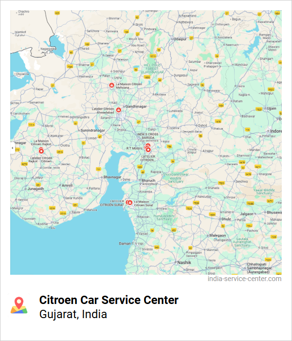Citroen Car Service Center Near Me, Gujarat, India