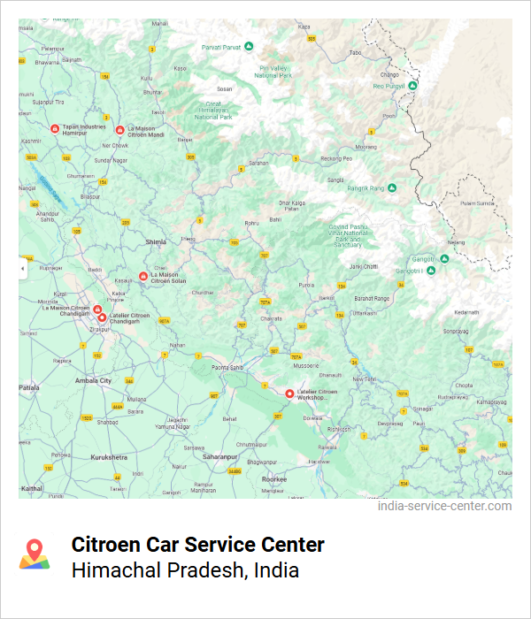 Citroen Car Service Center Near Me, Himachal Pradesh, India