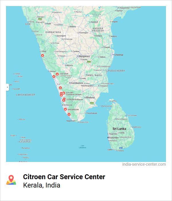 Citroen Car Service Center Near Me, Kerala, India