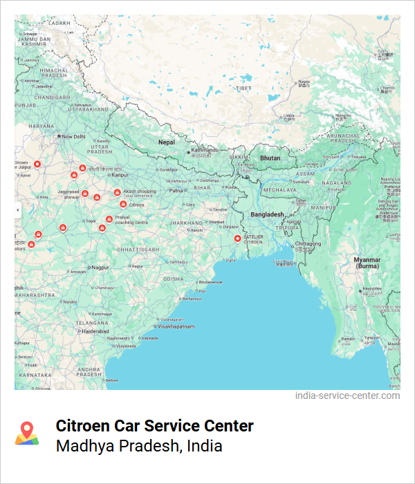 Citroen Car Service Center Near Me, Madhya Pradesh, India