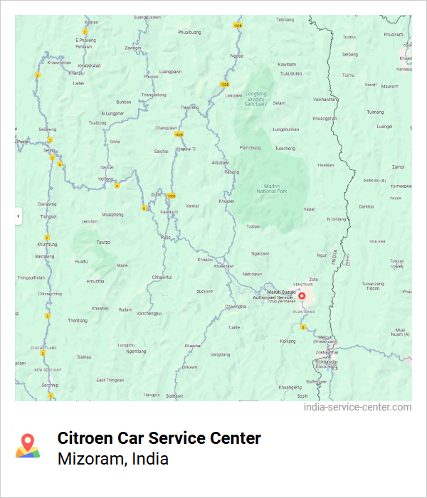 Citroen Car Service Center Near Me, Mizoram, India