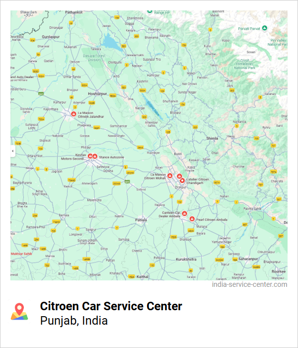 Citroen Car Service Center Near Me, Punjab, India