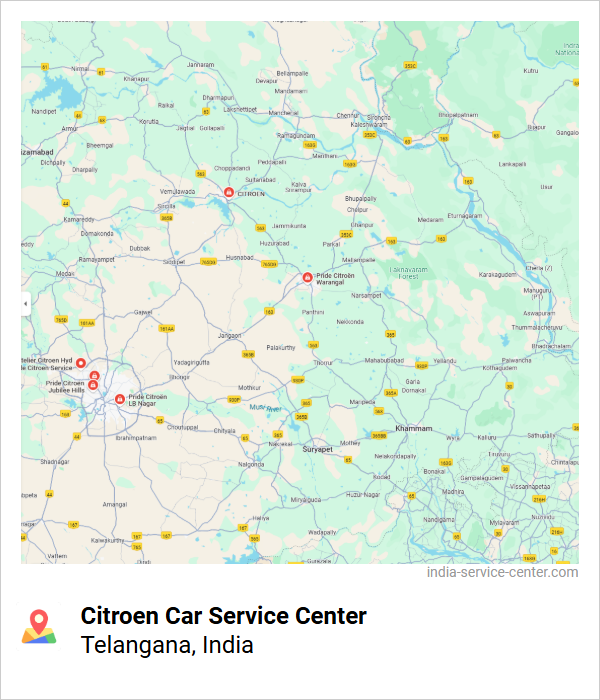 Citroen Car Service Center Near Me, Telangana, India
